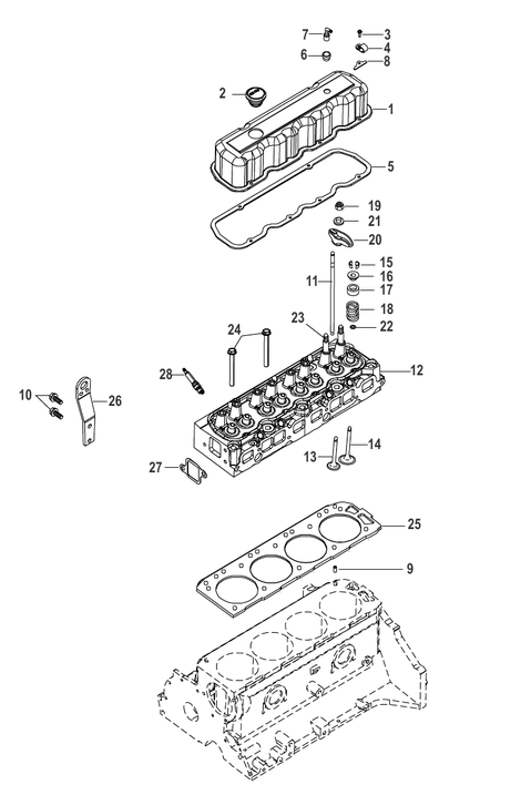 Cylinder Head and Rocker Cover